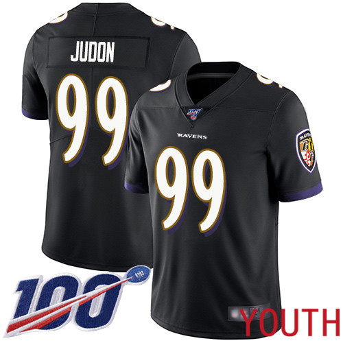 Baltimore Ravens Limited Black Youth Matt Judon Alternate Jersey NFL Football #99 100th Season Vapor Untouchable